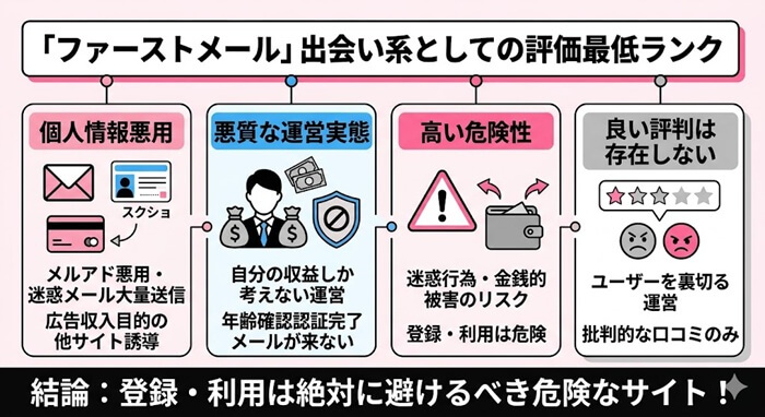 ファーストメールに対する評価をまとめた独自の図解