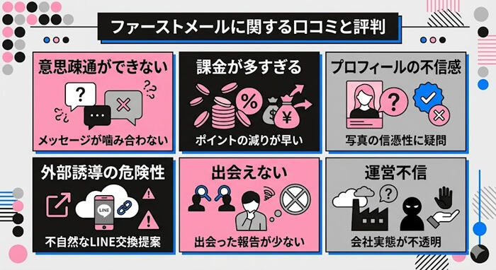 ファーストメールに関する本音の口コミと評判