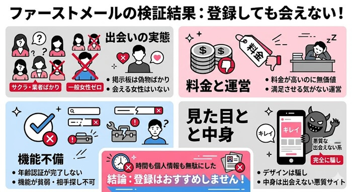 ファーストメールの出会えない実態