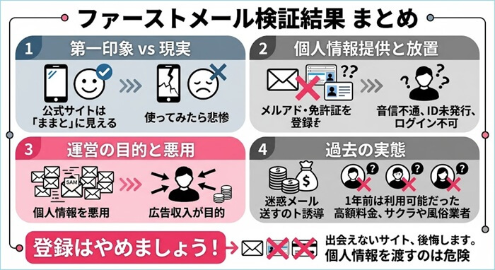 ファーストメールの検証結果をまとめたオリジナル図解