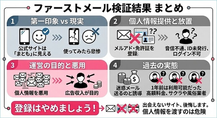 ファーストメールの検証結果をまとめたオリジナル図解