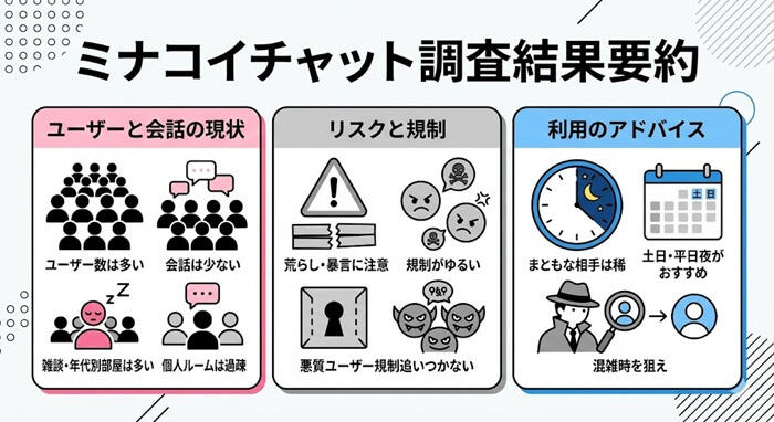 ミナコイチャットの調査結果
