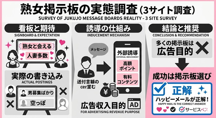 熟女掲示板の検証結果