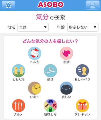 気分検索のカテゴリー