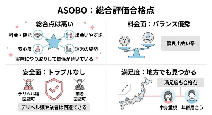 実際に試したASOBOに対する総合評価