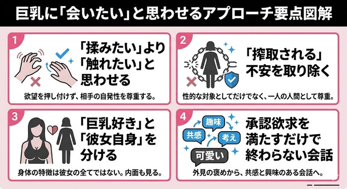 巨乳に「会いたい」と思わせる具体的なアプローチ