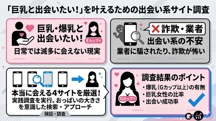 巨乳出会いを成功させるための調査
