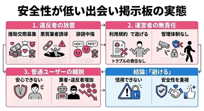 安全性が低い出会い掲示板