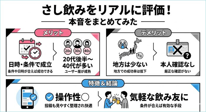 さし飲みに対する本音レビュー