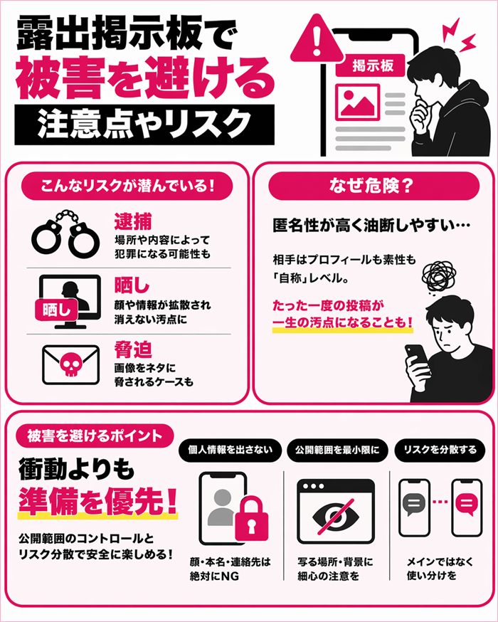露出掲示板で被害に遭わないための実体験から得た具体的なアドバイス