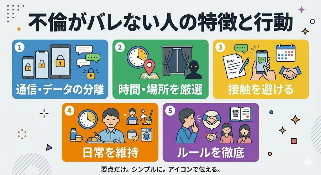 不倫がバレない人の詳細解説