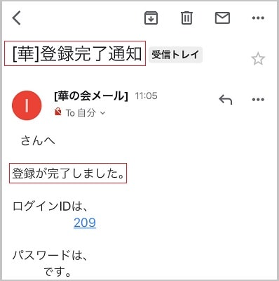 華の会に登録した証拠