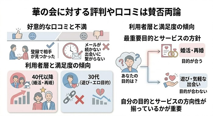 華の会に対する評判や口コミを調査した結論