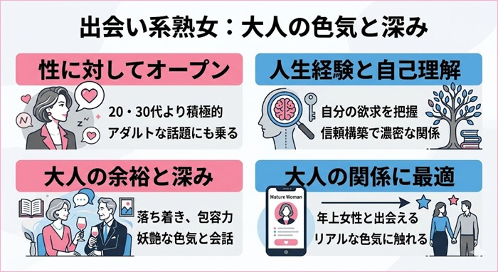 出会い系に登録しているエッチな熟女の特徴