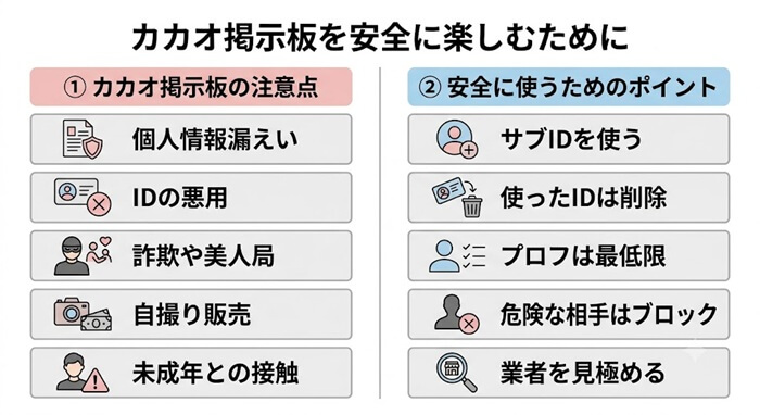 カカオ掲示板を使う際に重要なこと
