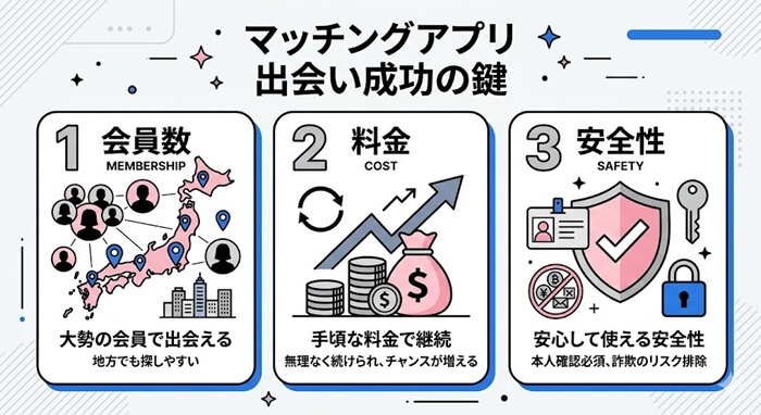 マッチングアプリで失敗しない選び方