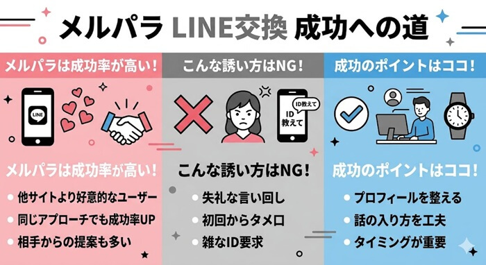 メルパラでLINE交換に対する総評