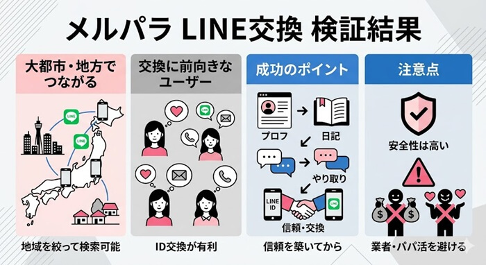 メルパラでLINE交換の検証結果
