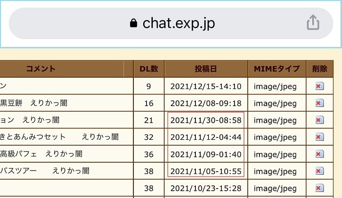 みんなのアップロード