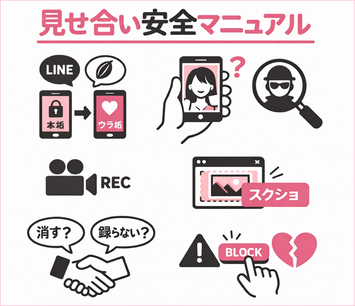 見せ合い安全マニュアルをまとめた図解