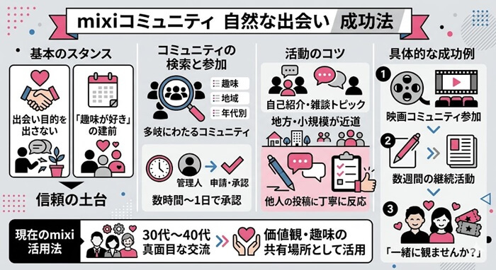 mixiコミュニティで会えるか調査した結果