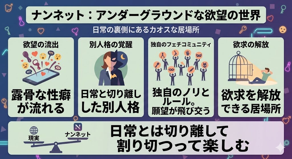ナンネットは性に関するアンダーグラウンドな世界