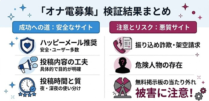試してわかったオナ電募集掲示板の検証結果