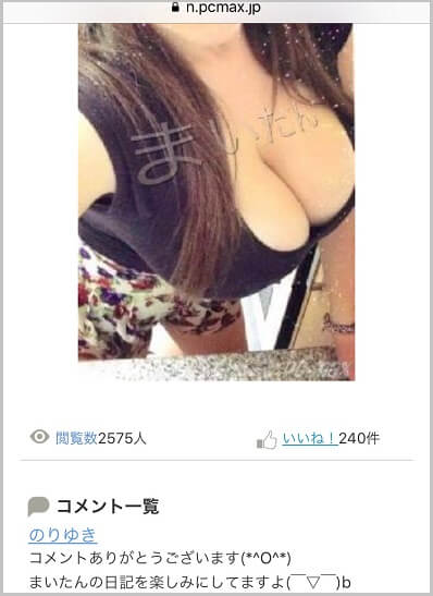 PCMAXのアダルト日記