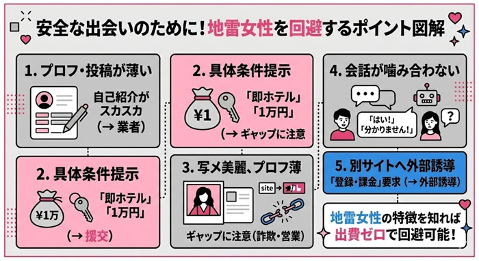 援交・詐欺・業者を避ける方法