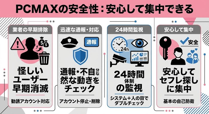 PCMAXが安全である理由と確証