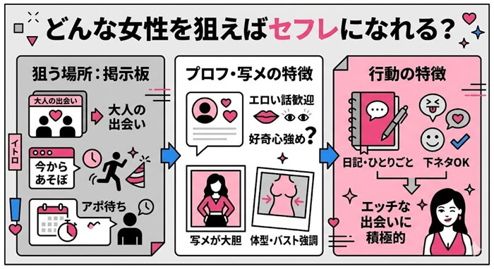 PCMAXで狙うべきセフレ女性