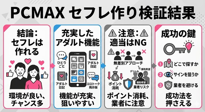 PCMAXでセフレを作れるか検証結果