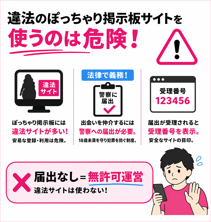 違法のぽっちゃり掲示板サイトの条件や特徴