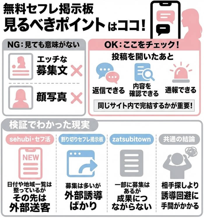セフレ掲示板を選ぶ重要なポイント