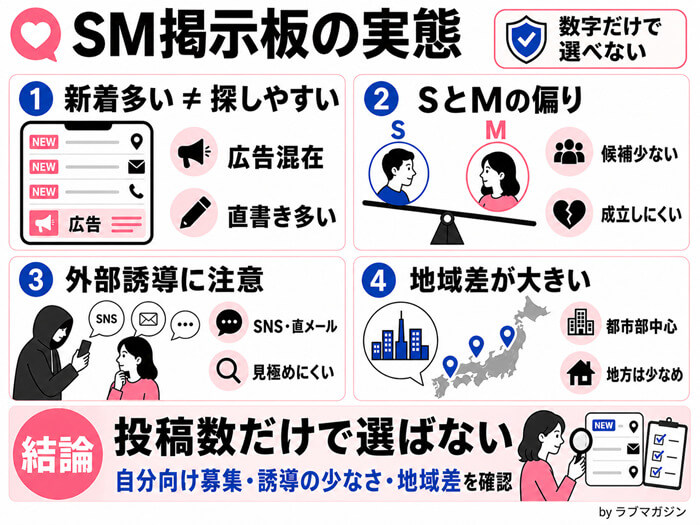 SM掲示板8サイトを比較した検証結果