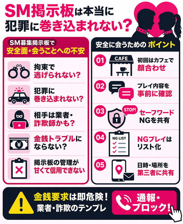 SM掲示板を安全に使う方法や重要なポイント