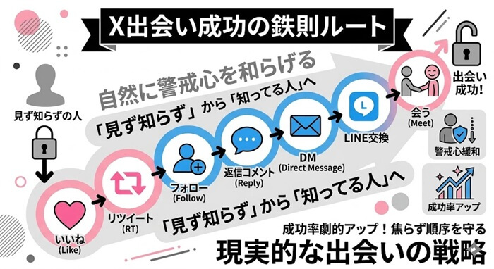 X出会いの現実的な成功戦略