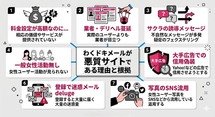 わくドキメールが悪質サイトである理由と根拠の詳細