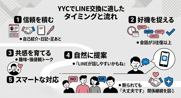 実践から学んだYYCでLINE交換に適したタイミングと流れ